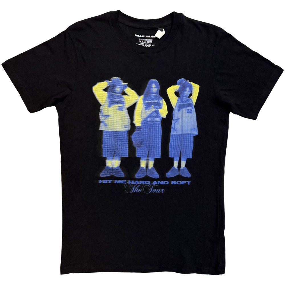 Billie Eilish - Blurred Stand Heren Tshirt - Zwart